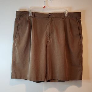 Tommy Bahama Boat Golf Silk Shorts Dress/Casual Men's Sz 38 Brown EUC NICE!